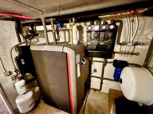 Heizungsanlage im Kellergeschoss