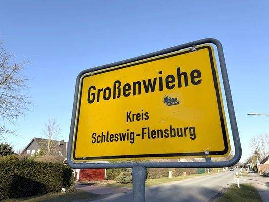 Großenwiehe Ortsschild