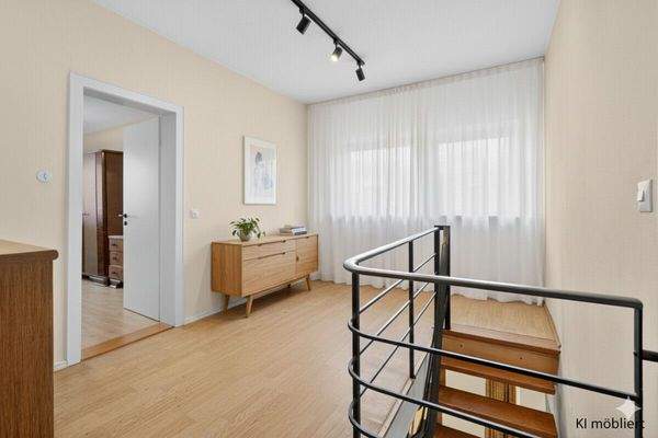 Treppenaufgang (KI-möbliert)