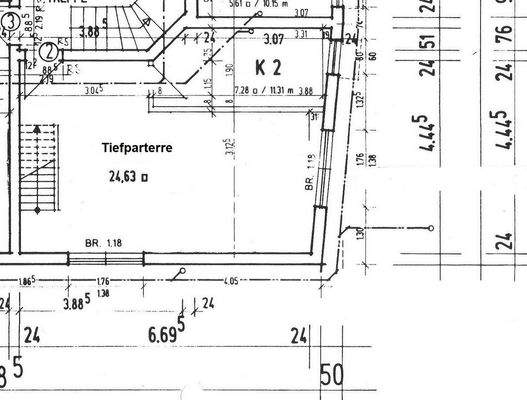 Grundriss (Tiefparterre)