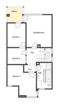 Grundriss Skizze 1.OG