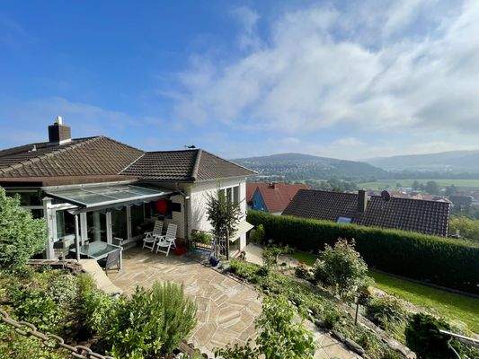 Blick vom Grundstück