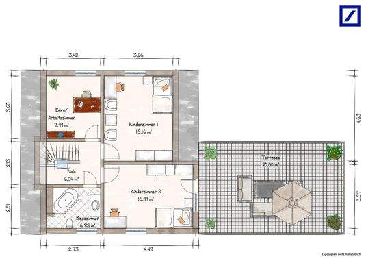 Grundriss Obergeschoss