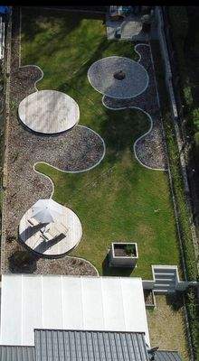Ansicht Garten von oben