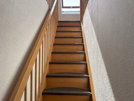 Treppe ins Studio/Büro