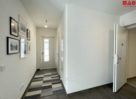 Möblierungsvorschlag Flur KI generiert