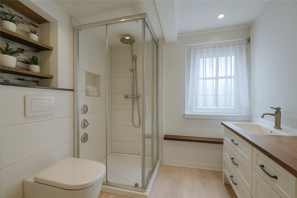 Bad mit Dusche und Fenster / OG