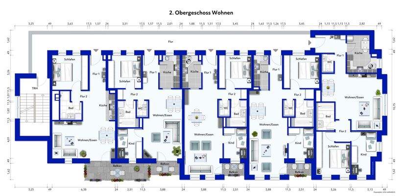 2. Obergeschoss Wohnen