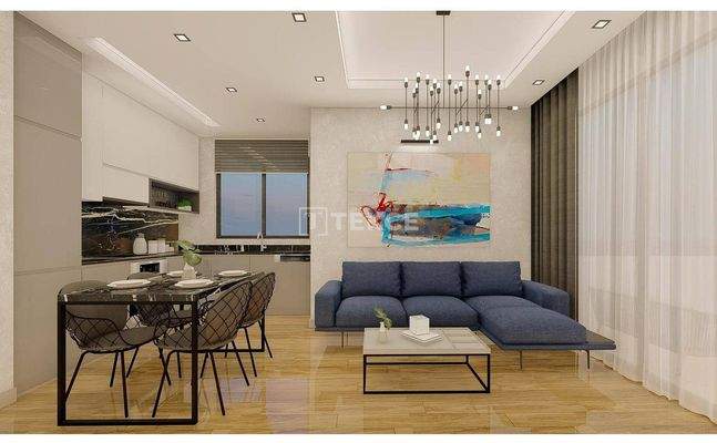 Sea View Real Estate in a Two-Block Site in Alanya Kargıcak