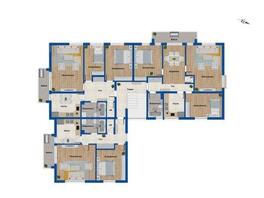 Grundriss Obergeschoss