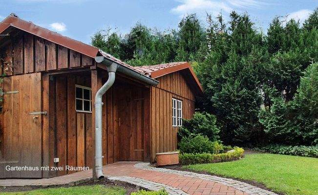 Schuppen mit zwei Räumen