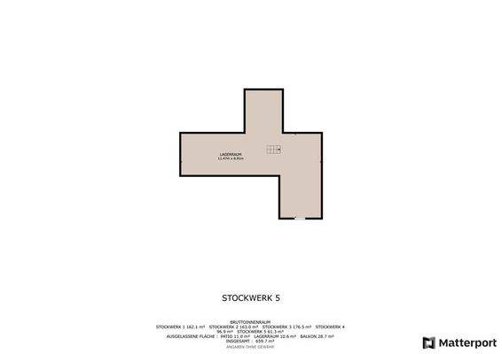 Grundriss Dachboden-Spitzdach