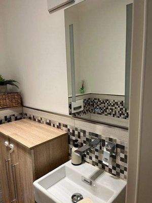 Gäste-WC u. Waschbecken 