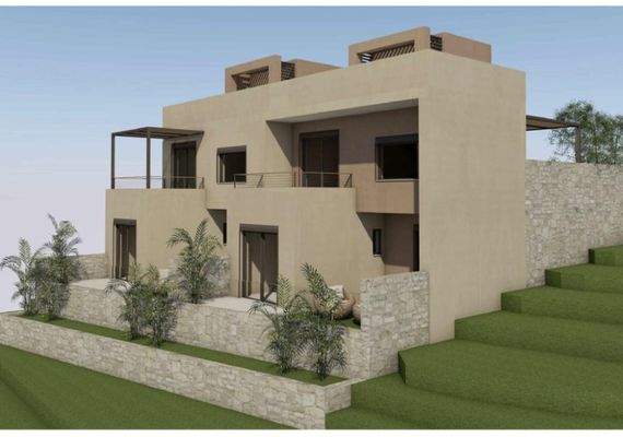 Kreta, Paralia Kourna: Schöne Maisonette im Bau zu verkaufen
