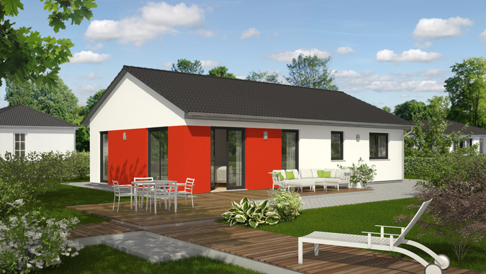 Ansicht Bungalow 100 Garten