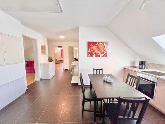 Küche im Dachgeschoss