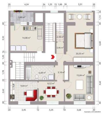 Grundriss 1. Obergeschoss