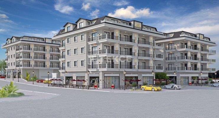 Chic Seaview Flats in a Complex in Alanya