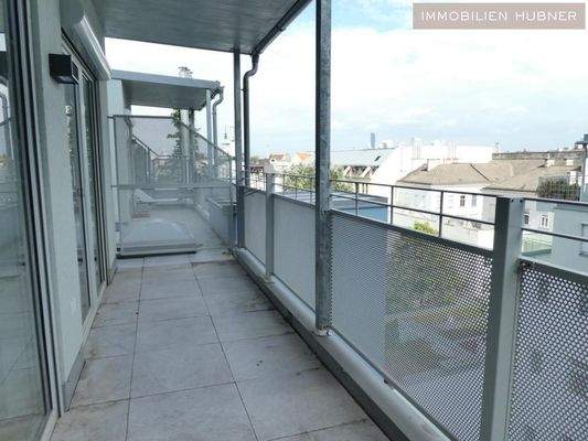 Balkon auf Wohnebene