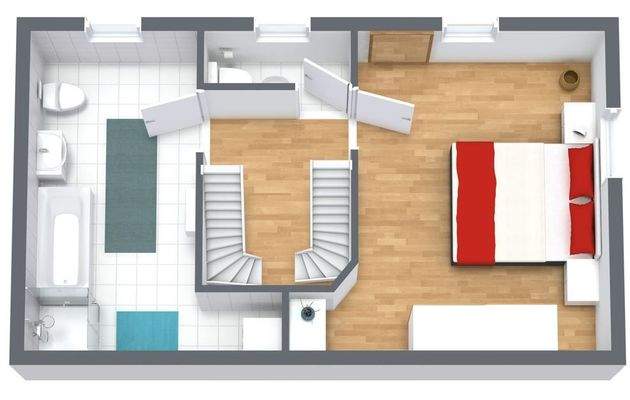 3D Grundriss Obergeschoß