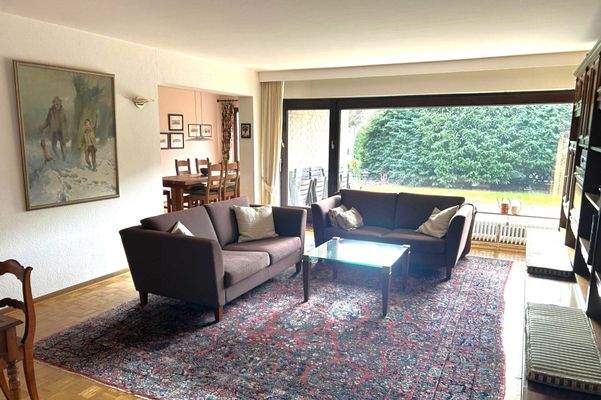 der offene Essbereich sorgt für Weite