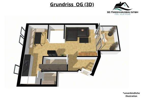 Grundriss OG 3D
