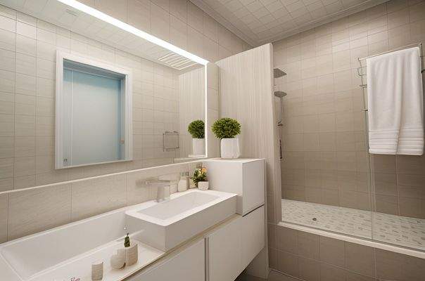 Badezimmer-Erdgeschoss Homestaging