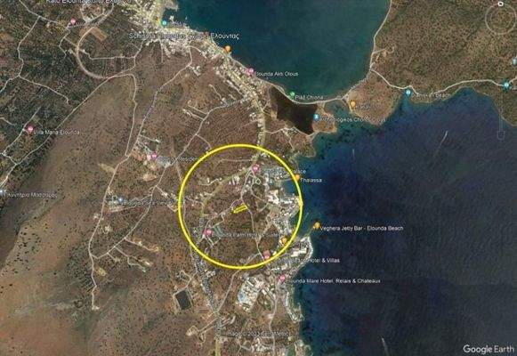 Kreta, Schisma Eloundas: Baugrundstück mit Meerblick in Strandnähe zu verkaufen