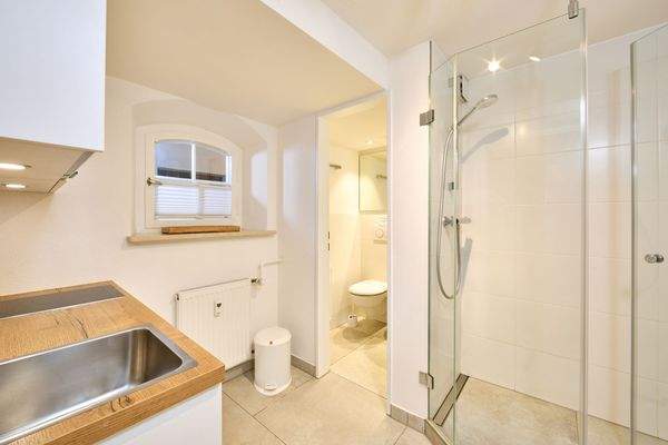 Küche/Badezimmer im Studio