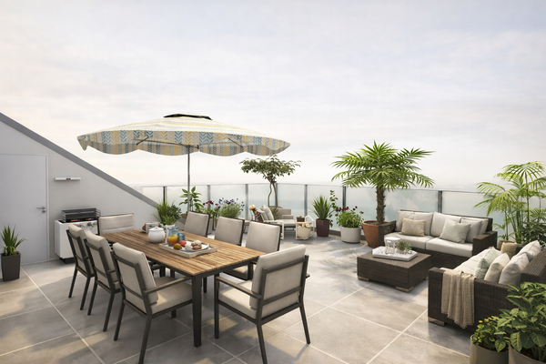 Visualisierung Dachterrasse