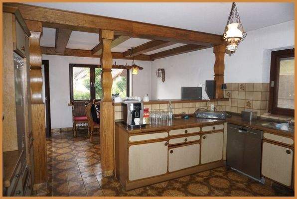 Küche und Essbereich