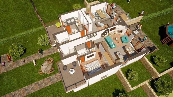 3D 1e ersten Stockwerk c