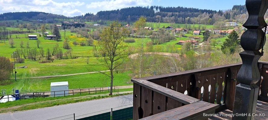 Ausblick vom Balkon