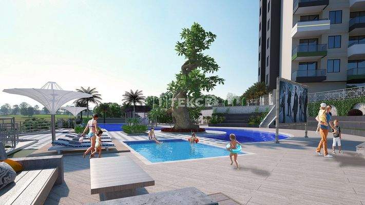 Sea View Apartments within a Complex in Alanya Turkey