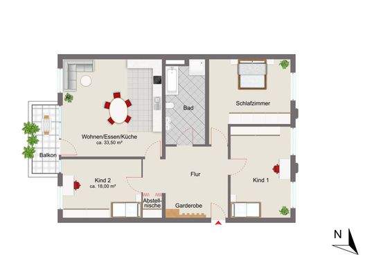Grundriss Alternative Wohnung