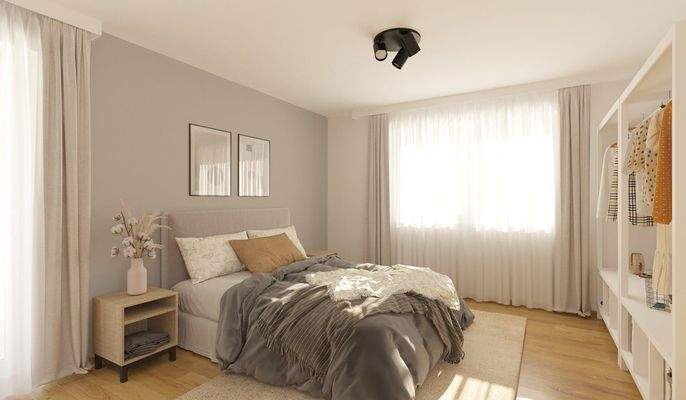 Visualisierung des Schlafzimmers