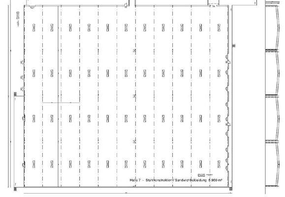 Grundriss Halle 7