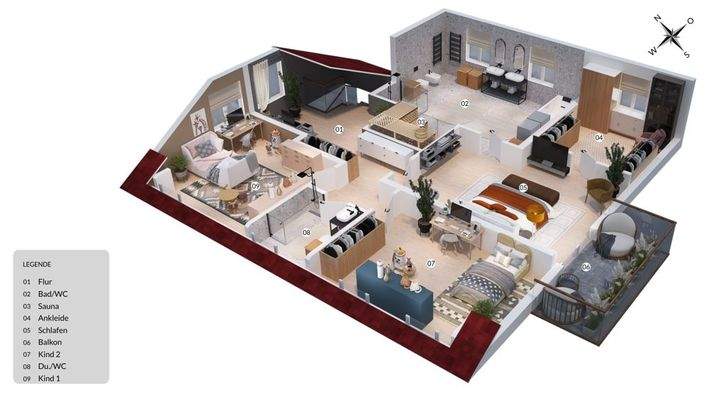 Grundriss Dachgeschoss