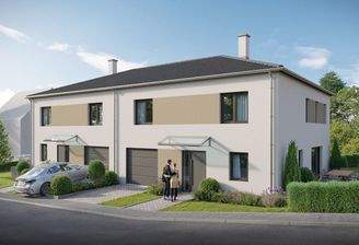 Modernes Doppelhaus