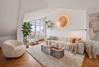 Visualisierung: Außergewöhnliches Wohnzimmer