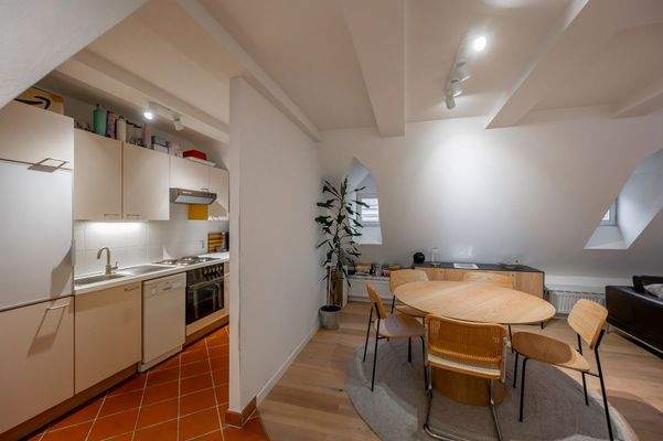 Küche und Essbereich