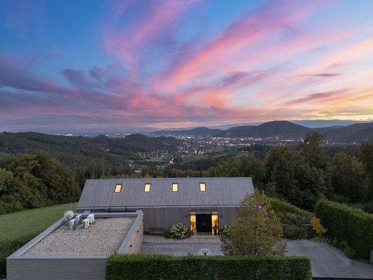 Villa Zöseberg Graz Nord Stadtblick