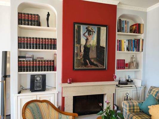 EG - Wohnzimmer- Kamin