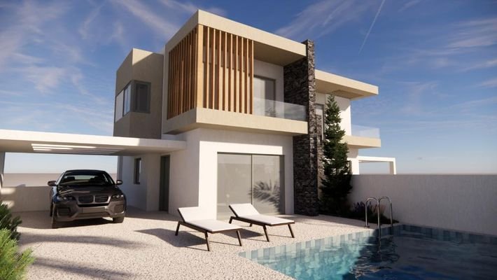 Kreta, Stavrakia: Neubau! Luxuriöses Einfamilienhaus mit Pool zu verkaufen