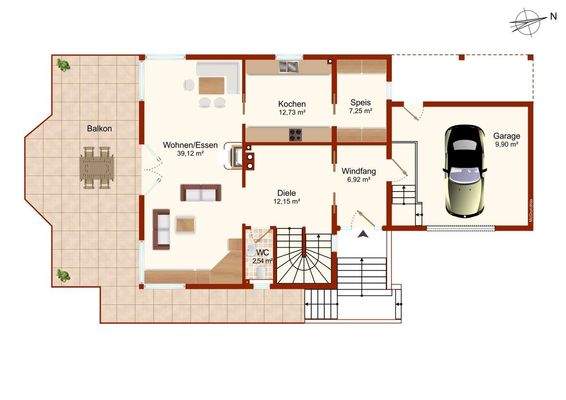 Grundriss Erdgeschoss