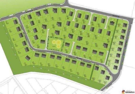 Lageplan Baugebiet