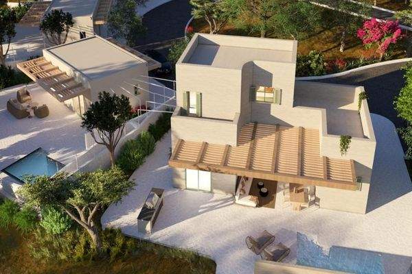 Kreta, Litsarda: Neubau-Projekt! Villa mit Meerblick zu verkaufen