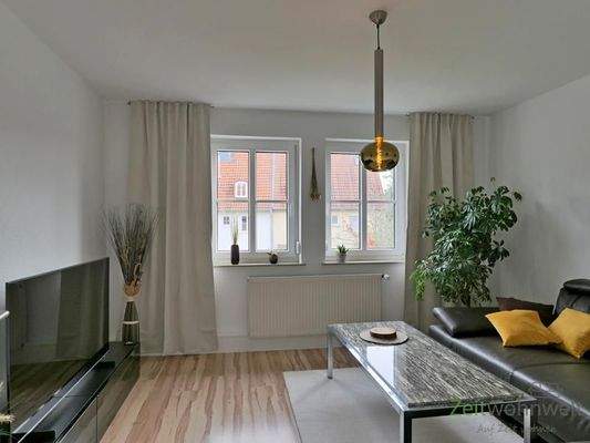 Blick ins Wohnzimmer