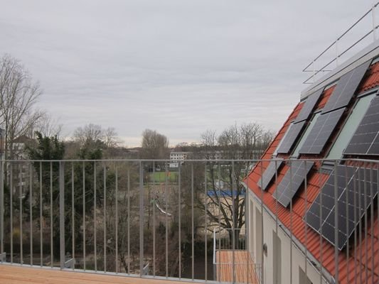 Freier Ausblick von der Dachterrasse