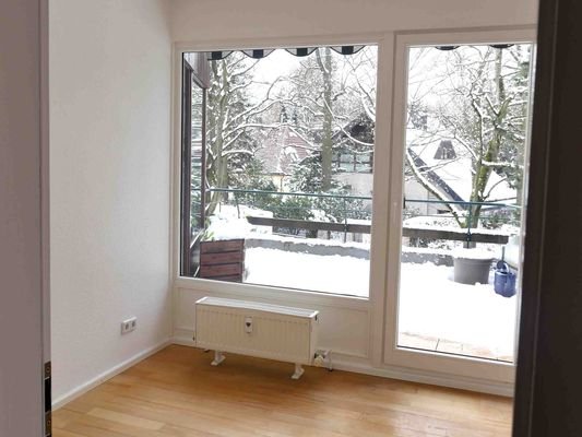 Schlafzimmer mit Terrassenausgang